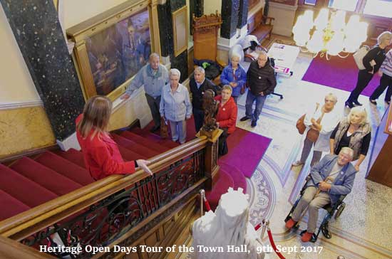 Heritage Open Days Tours of the Town Hall - 9th Sept 2017