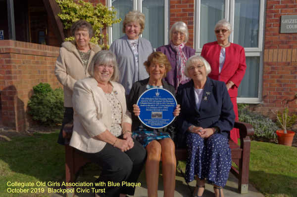 Collegiate Old Girls Association with the Blue Plaque