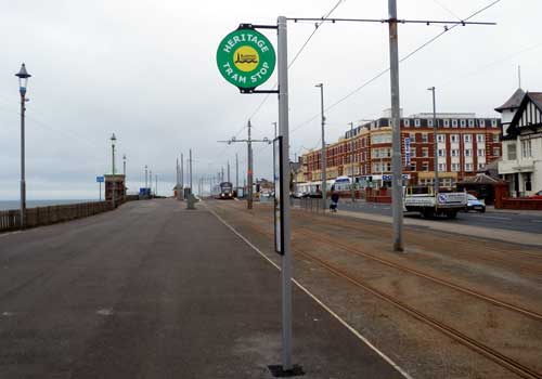 Blackpool Heritage Tram Stop