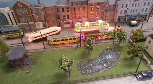 Model Illuminated Trams at Blackpool Totally Transport 2013
