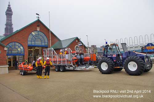 Blackpool Civic Trust visit the RNLI at Blackpool