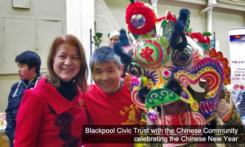 Blackpool Civic Trust with the Chinese Community celebrating the Chinese New Year
