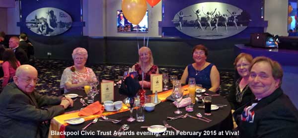 Blackpool Civic Trust Awards evening, 27th February 2015 at Viva!