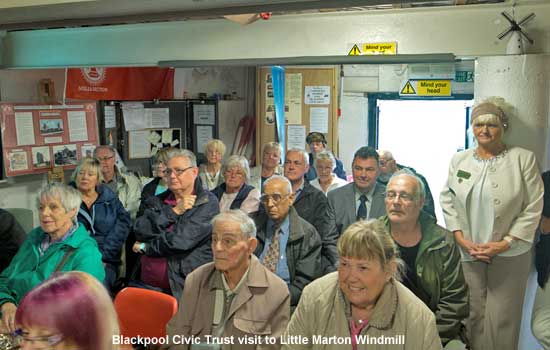 Blackpool Civic Trust visit to Little Marton Windmill