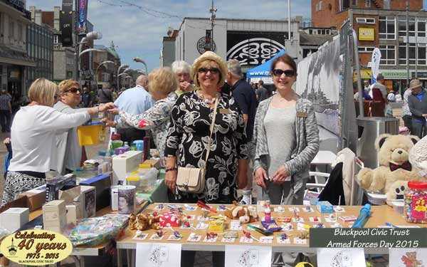 Blackpool Civic Trust stall at Armed Forces Day 2015
