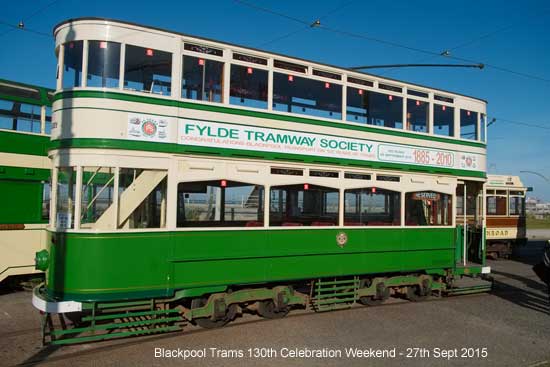 Blackpool Trams 130th Celebration Weekend Sept 2015