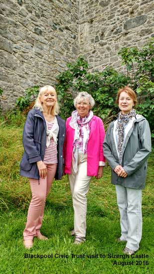 Members of Blackpool Civic Trust at Sizergh Castle