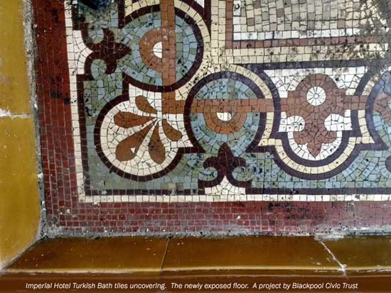 Imperial Hotel Blackpool Turkish Bath tile restoration