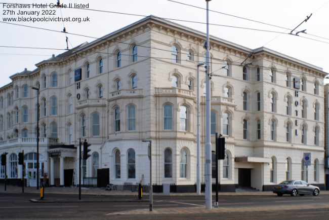 Clifton Hotel, Talbot Square Blackpool Grade II listed
