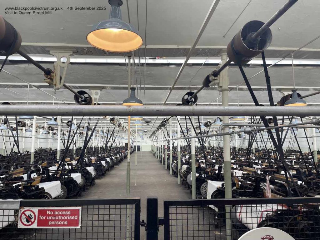 The main weaving shed at Queen Street Mill.  Quite a sight.